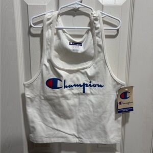 Champion White Tank Top Cropped